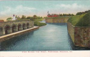 Virginia Fortress Monroe View Along The Moat