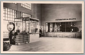 ALGERIA SIDI-BEL-ABES TRAIN STATION RAILROAD VINTAGE REAL PHOTO POSTCARD RPPC