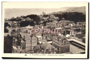 Old Postcard Villers sur Mer Panorama Towards Trouville