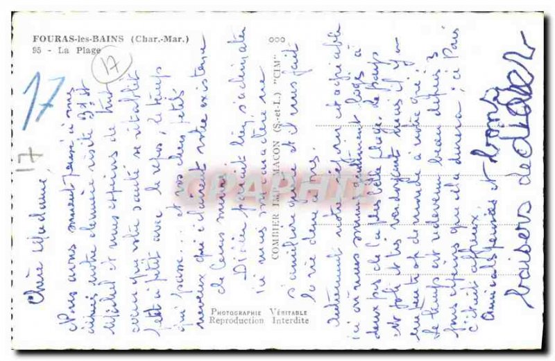 Modern Postcard The Beach Fouras