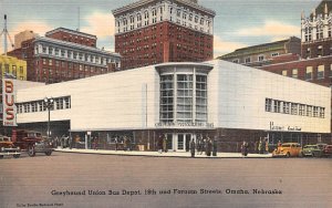 Greyhound Union Bus Depot Omaha, Nebraska, USA Unused 