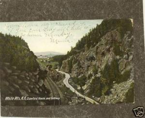 WHITE MOUNTANS NH CRAWFORD HOUSE 1907 Postcard