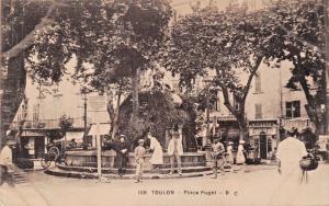 TOULON FRANCE~PLACE PUGET POSTCARD