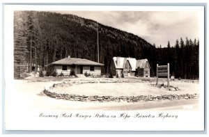 Manning Park BC Canada Postcard Manning Park Ranger Station c1920's RPPC Photo