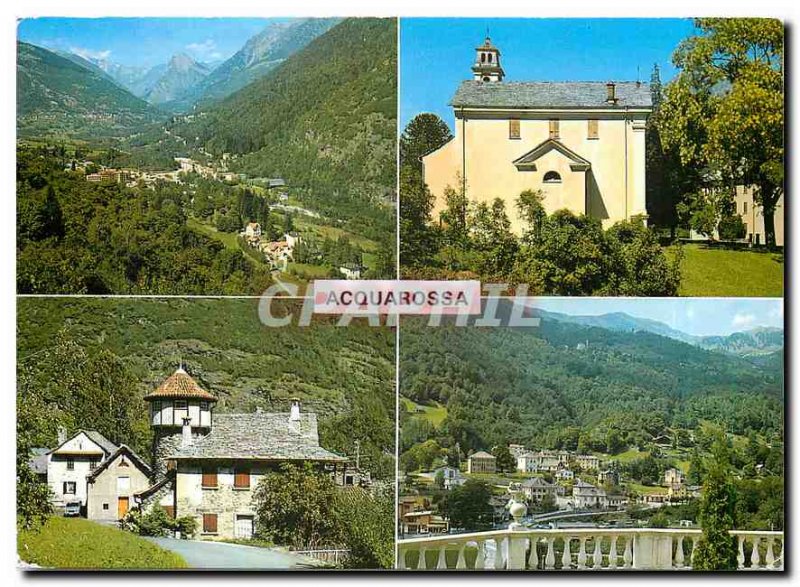Postcard Modern Acquarossa TI Valle di Blenio