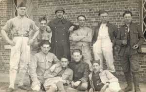 World War 1 Military Soldiers Group Vintage RPPC 07.92