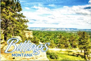 Rimrocks Overlooking Billings Montana POSTCARD