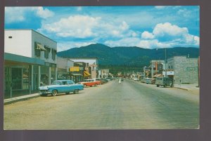 Libby MONTANA c1950s MAIN STREET Stores CARS nr Troy White Haven Ripley NW MT 