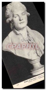 Old Postcard unknown Attribute Houdon Bust