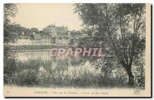 Old Postcard Amboise Castle View