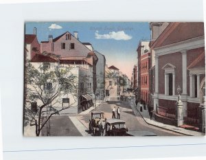 Postcard Church Street Gibraltar British Overseas Territory