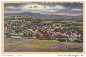 Bird's Eye View Of Sevierville Great Smoky Mountains in Background Tenne...