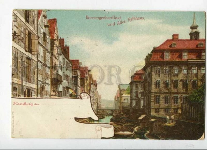 3147177 GERMANY HAMBURG Vintage litho undivided postcard