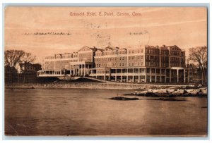 1907 Griswold Hotel E.Point, Groton Connecticut CT Antique Unposted Postcard 