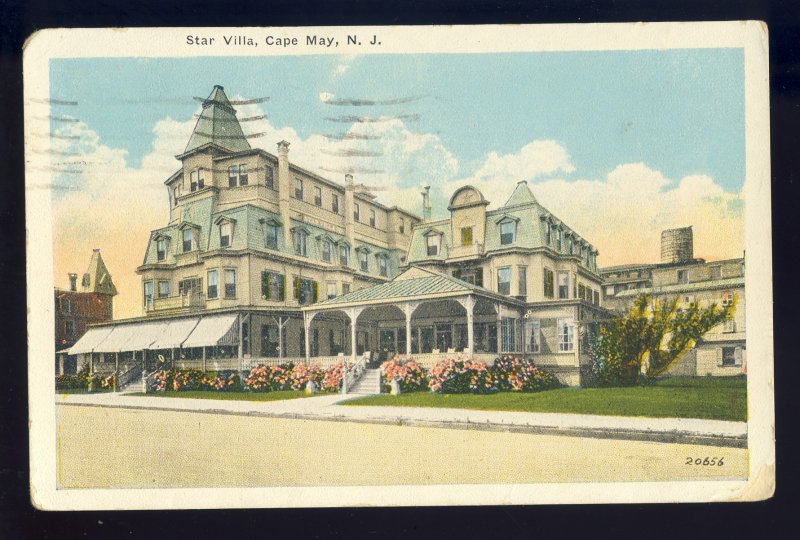 Cape May, New Jersey/NJ Postcard, Star Villa, 1926!