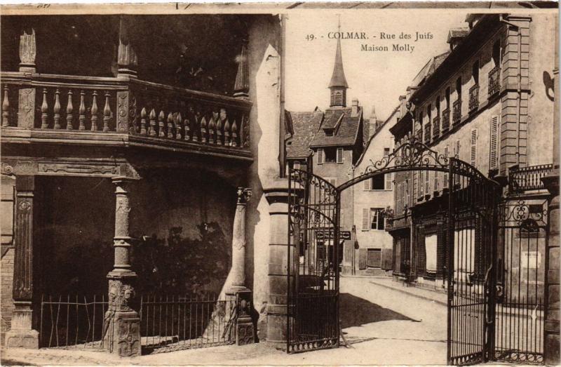 CPA AK JUDAICA Colmar - Rue des Juifs - Maison Molly (a1111)