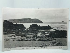 The Coast Looking West Polzeath Cornwall Vintage Friths Series RP Postcard
