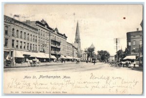 1906 Main St. Exterior View Building Northampton Massachusetts Vintage Postcard