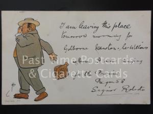 Greeting: I am leaving this Place.... UB c1903 sent from Newton le Willows