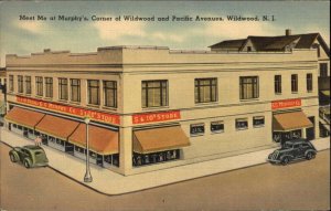 Wildwood NJ Murphy Co 5&10 Store Linen Postcard