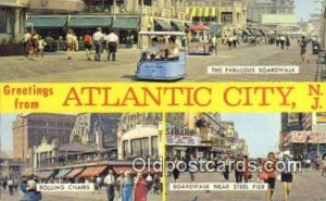 Atlantic City, NJ, USA Large Letter Town Unused 