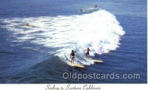 Southern CA, USA Ocean Surfing 1975 postal used 1975