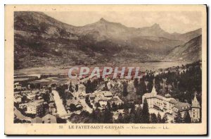 Old Postcard Saint Gervais Le Fayet General view