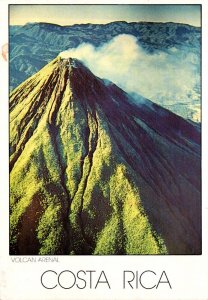 Costa Rica Aerial View Of Arenal Volcano 1992