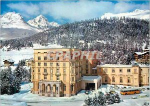 Postcard Moderne St Moritz Bad 1800 m s m Hotel Queen Victoria