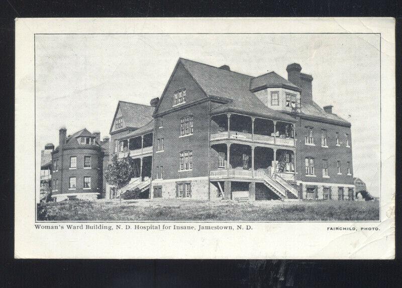 JAMESTOWN NORTH DAKOTA HOSPITAL FOR THE INSAND ASYLUM WOMANS POSTCARD