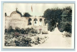 1910 RPPC Real Photo San Juan Mission Capistrano CA Postcard P181