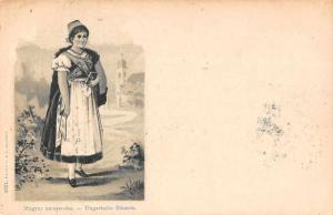 Hungary Hungarian Peasant Woman Antique Postcard J74351