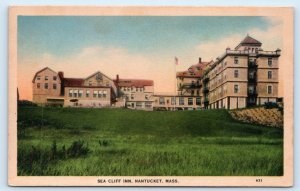 NANTUCKET, MA Massachusetts ~ Roadside SEA CLIFF INN c1930s  Postcard