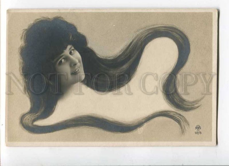 3029929 Elise de VERE French Opera LONG HAIR Art Nouveau PHOTO