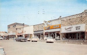 Mountain Home Arkansas Street Scene Rexall Drug Store Vintage Postcard AA37759