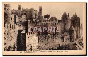 Postcard Old Carcassonne Porte d'Aude Set