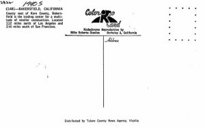 Automobiles Roberts Bakersfield California Kern County 1940s Postcard 20-7682