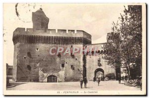 Old Postcard Perpignan Castillet