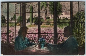 c1940s Phoenix, AZ Camelback Inn Dining Linen Postcard Cactus Desert Plaza A90