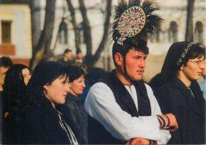 Romania Transylvania folk & traditions costume from Orlat Sibiu country postcard 