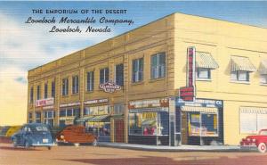 D82/ Lovelock Nevada Postcard Linen Emporium in Desert Mercantile Company Store