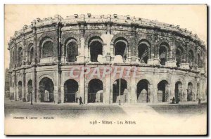 Old Postcard Nimes Les Arenes