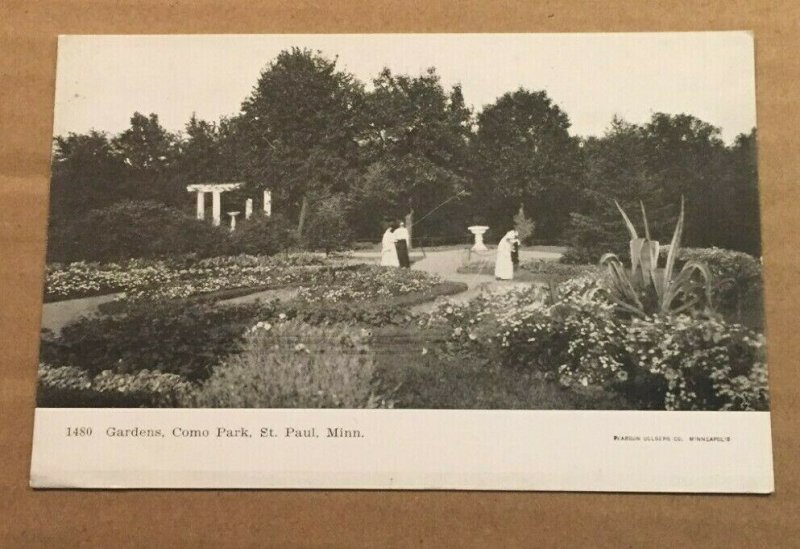 VINTAGE UNUSED .01 POSTCARD - GARDENS, COMO PARK, ST. PAUL, MINNESOTA