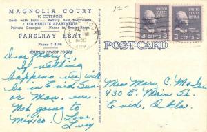 magnolia court little rock arkansas L4463 vintage postcard