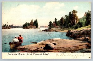 Vintage New York Postcard - Thousand Islands  1907