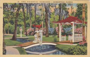 Florida Jacksonville The Oriental Gardens 1943 Curteich