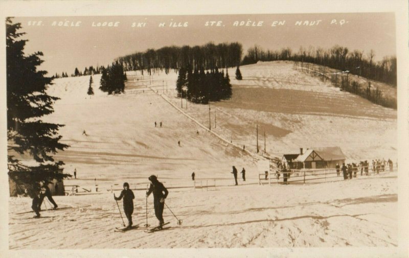 RP: STE. ADELE, Quebec, Canada, 1930-1940s; Lodge Ski Hill