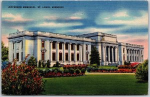 St. Louis Missouri MO, 1947 Jefferson Memorial, Historical Building, Postcard