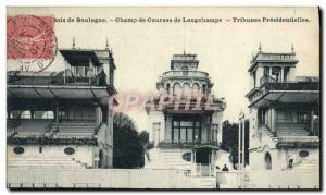 Old Postcard Horse Riding Equestrian Paris Bois de Boulogne Longchamps Raceco...