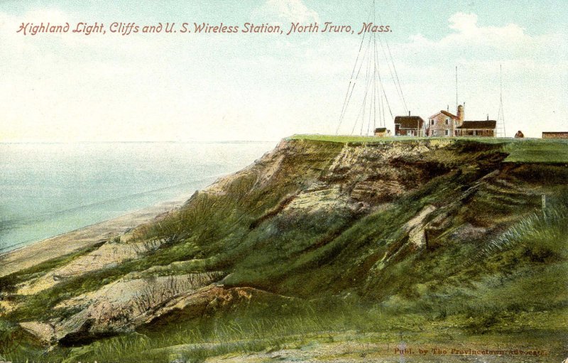 MA - Cape Cod, North Truro. Highland Light, Cliffs. US Wireless Station